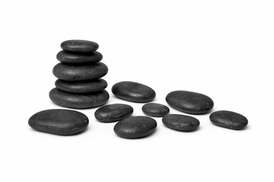 Heated massage stones